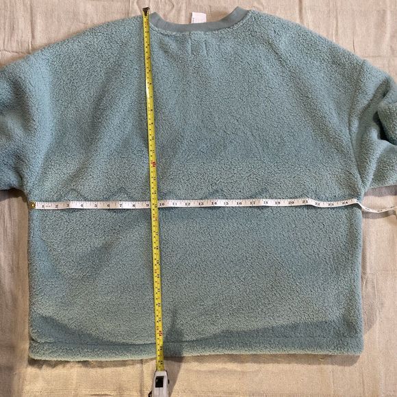 The Gap Fleece Pullover Womens Size Large Tall Baby Blue SOFT Athleisure NWT - Picture 2 of 7